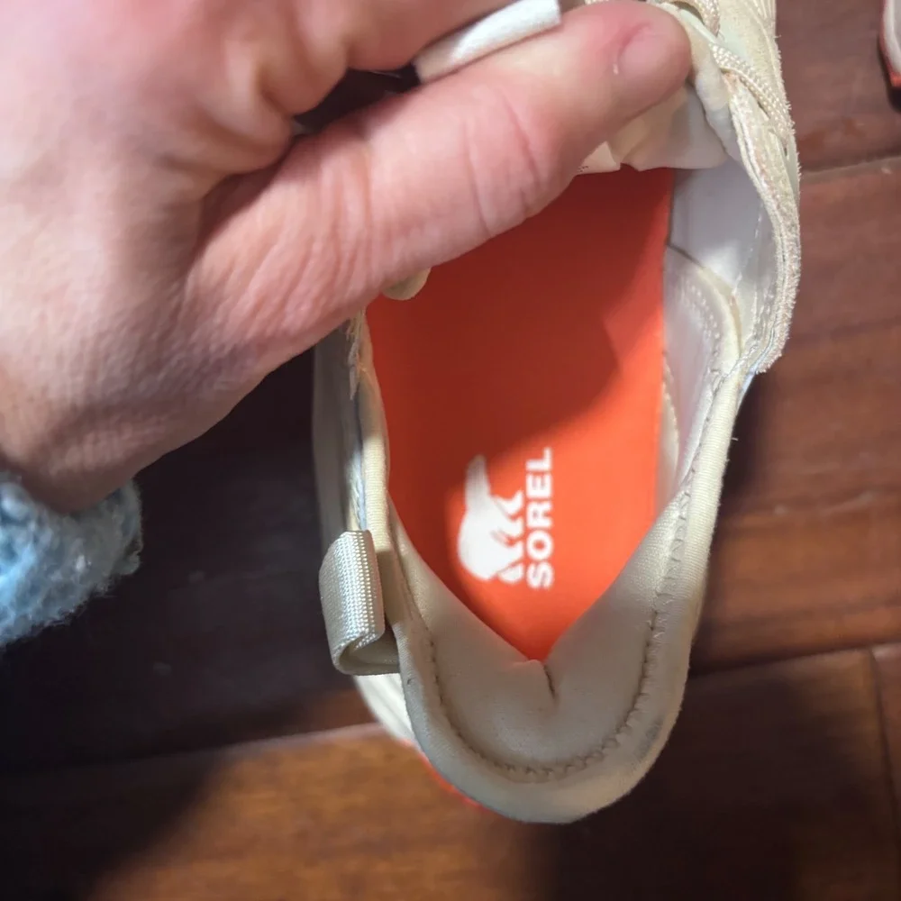 SOREL Kinetic Breakthru City Lace Sneaker Ceramic Orange Dad Shoes Gorpcore Sz 9